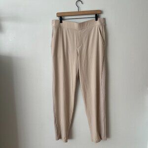 Athleta Brooklyn Mid-Rise Ankle Pants Beige Women's Size 16 Tall